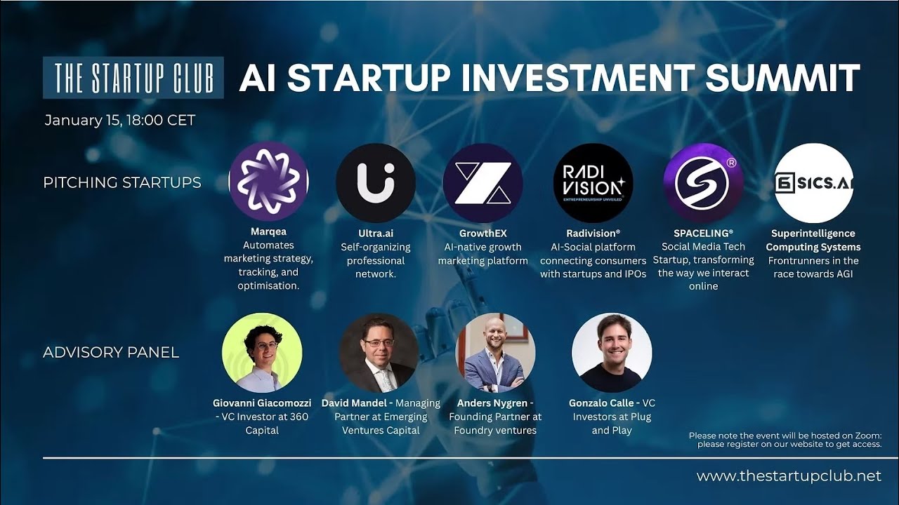 The Startup Club AI Investment Conference