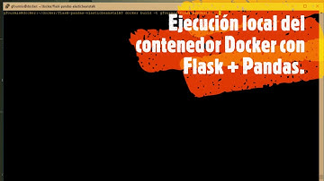 Ejecución de contenedor Docker - Flask + Pandas