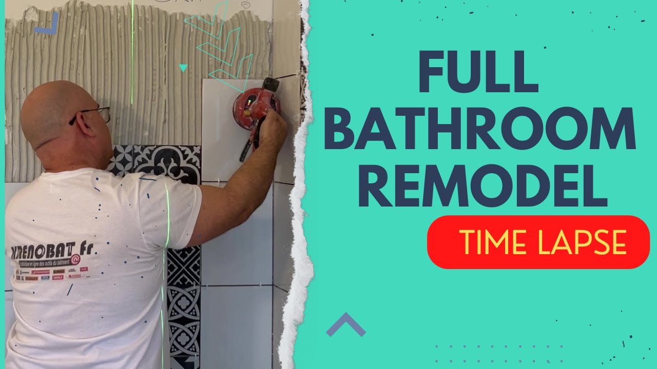 DIY Bathroom Remodel Time Lapse 2022. Renovation Start To Finish
