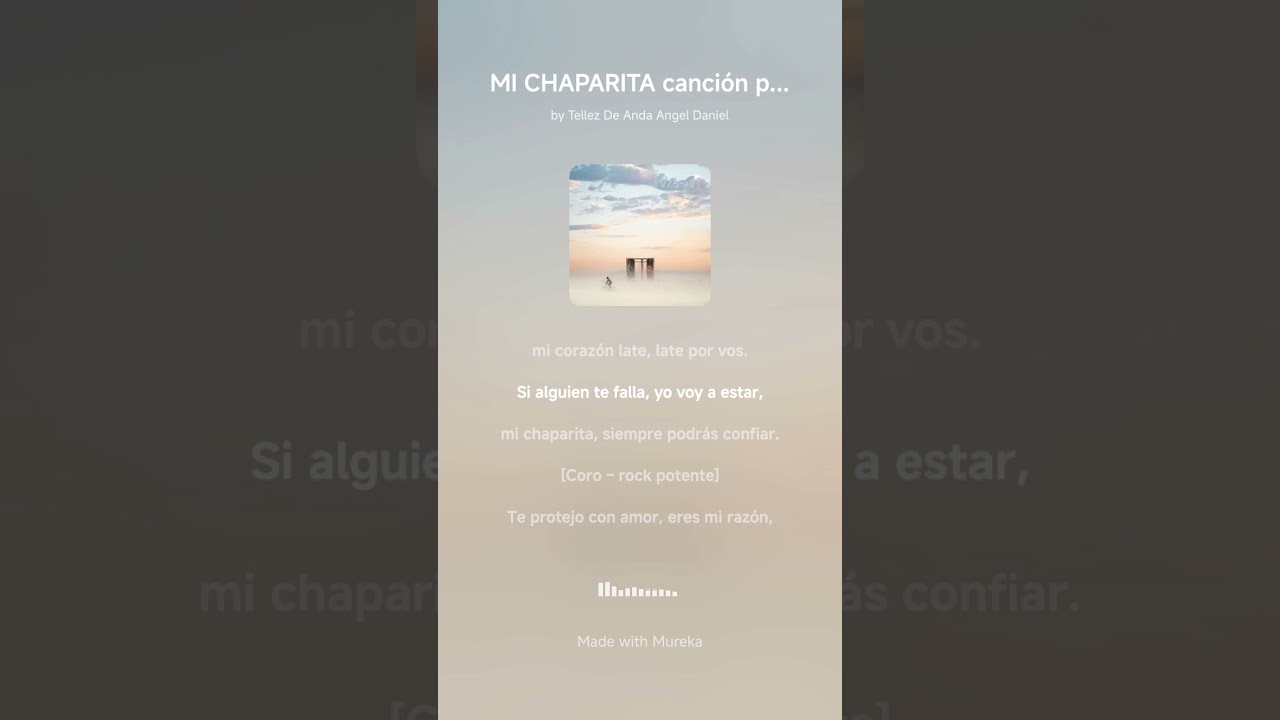 Mi chaparita canción para mi hermana 