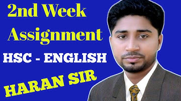 2nd Week Assignment English  HSC 2022