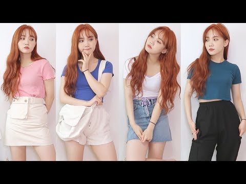 <strong>ENG</strong>)🦀여름 데일리 코디 룩북 : 블랙업, 아쿠비클럽, 쓰리타임즈, 썸데이이프, 노커버♥️<strong>Summer</strong> Fashion LOOKBOOKㅣ달님 DAL RING