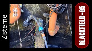 Zistener ehem. Klärgrube mit Tauchdruckpumpe und Elektrik + Leitungen