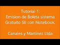 Tutorial 1 Boleta Electronica SII