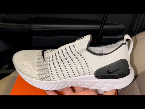 Nike React Phantom Run Flyknit 2 White Black shoes - YouTube