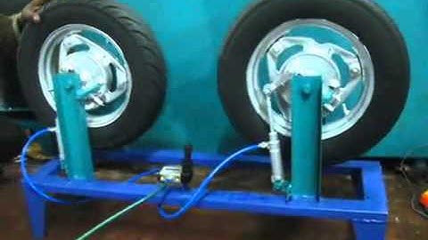 PRASARTECH  AUTOMOBILE ENGINEERING PROJECT DUAL SIDE BRAKE WITH SINGLE LEVER