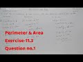 Exercise 11.3 Question no.1-Perimeter &amp; Area-7th class-ncert