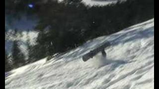 cork attempt on snowboard into bail