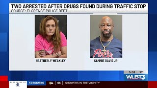 Woman, man arrested after 223 grams of meth recovered during traffic stop in Florence