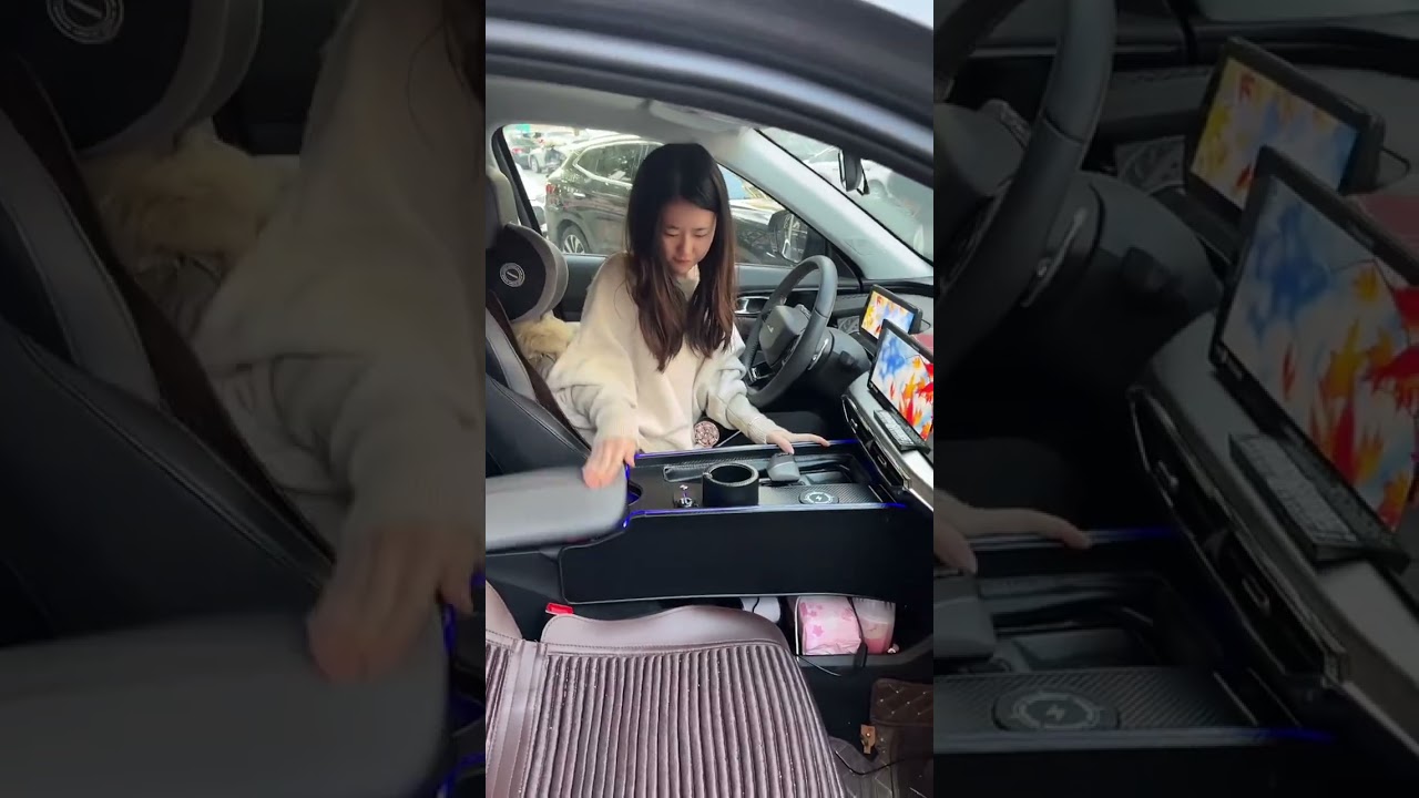 Rear seat armrest box installation for boss cars no drilling no damage