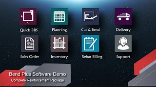 Bend Plus Rebar Software Demo 2021 - Bar List | Scrap Optimization | Delivery Note &amp; Rebar Inventory