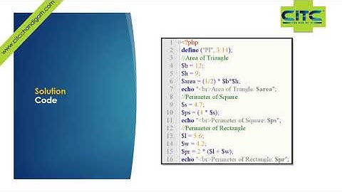 PHP Exercise Calculate Area of Different Shapes  Solution Video Tutorials