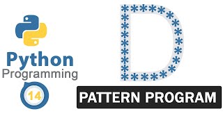 Python Pattern Programs | Printing Stars '*' in D Shape