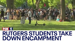 Rutgers students agree to disband campus encampment