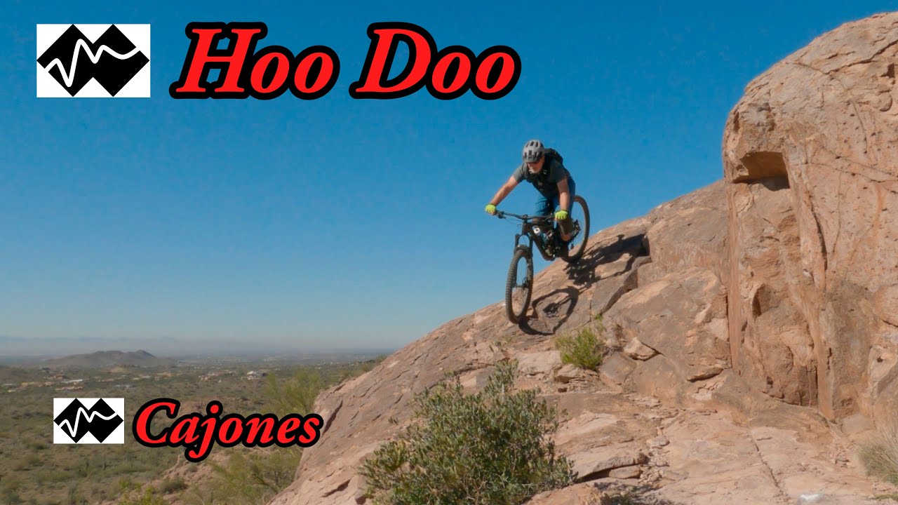 Лучшая трасса для опытных велосипедистов в Голд-Каньоне, Аризона - Hoo Doo and Cajones.