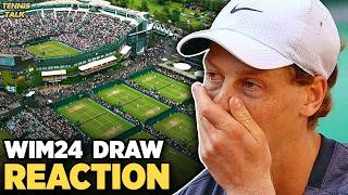 Sinner Nightmare Draw | Djokovic Avoids Medvedev, Alcaraz | Wimbledon 2024 Draw Reaction