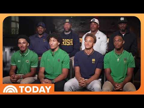 Meet the Rising Stars of Notre Dame — And Their NFL Dads!
