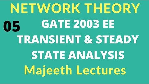 Network Theory GATE 2003 EE Solutions |#05|