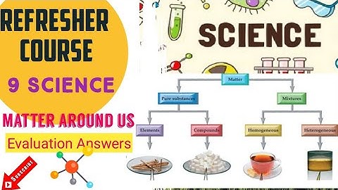 Refresher Course Module-9std Science Explanation & Answer for chapter 9 Evaluation - English & Tamil