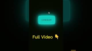 How to Make Glowing Animated Button Using HTML & CSS #shorts #cssanimation