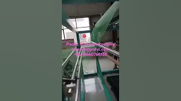 Plastic bi oriented netting production line trellis netting green
