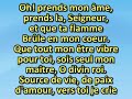 Oh Prends Mon âme Prends La Seigneur Lyrics Et Instrumentale