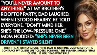 My Dad Called Me 'The Lazy One' at My Brother's Promotion Party—Until His Attorney Said I Was Her...