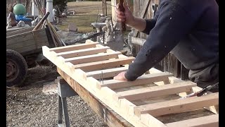 DIY  How to Build a 10' Wooden Ladder Cheap & Easy