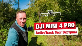 DJI Mini 4 Pro Active Track  - Тест в лесу - трекинг на высшем уровне!