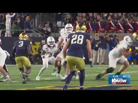 Notre Dame safety Luke Talich out against Purdue with wrist injury