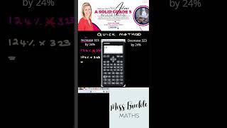 How to Increase and Decrease an Amount by a Percentage Using a Calculator – GCSE Maths