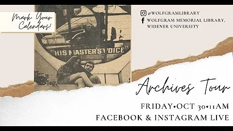 Archives Tour | Wolfgram Memorial Library