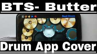 BTS (방탄소년단) - Butter - Real Drum App Cover By Lobhas Ratnaparkhi | BTS Butter Drum Cover
