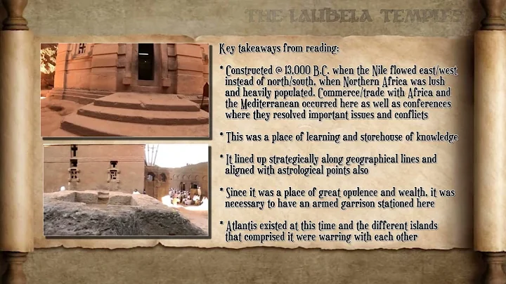 Dr. Douglas James Cottrell: The Lalibela Temples Of Ethiopia