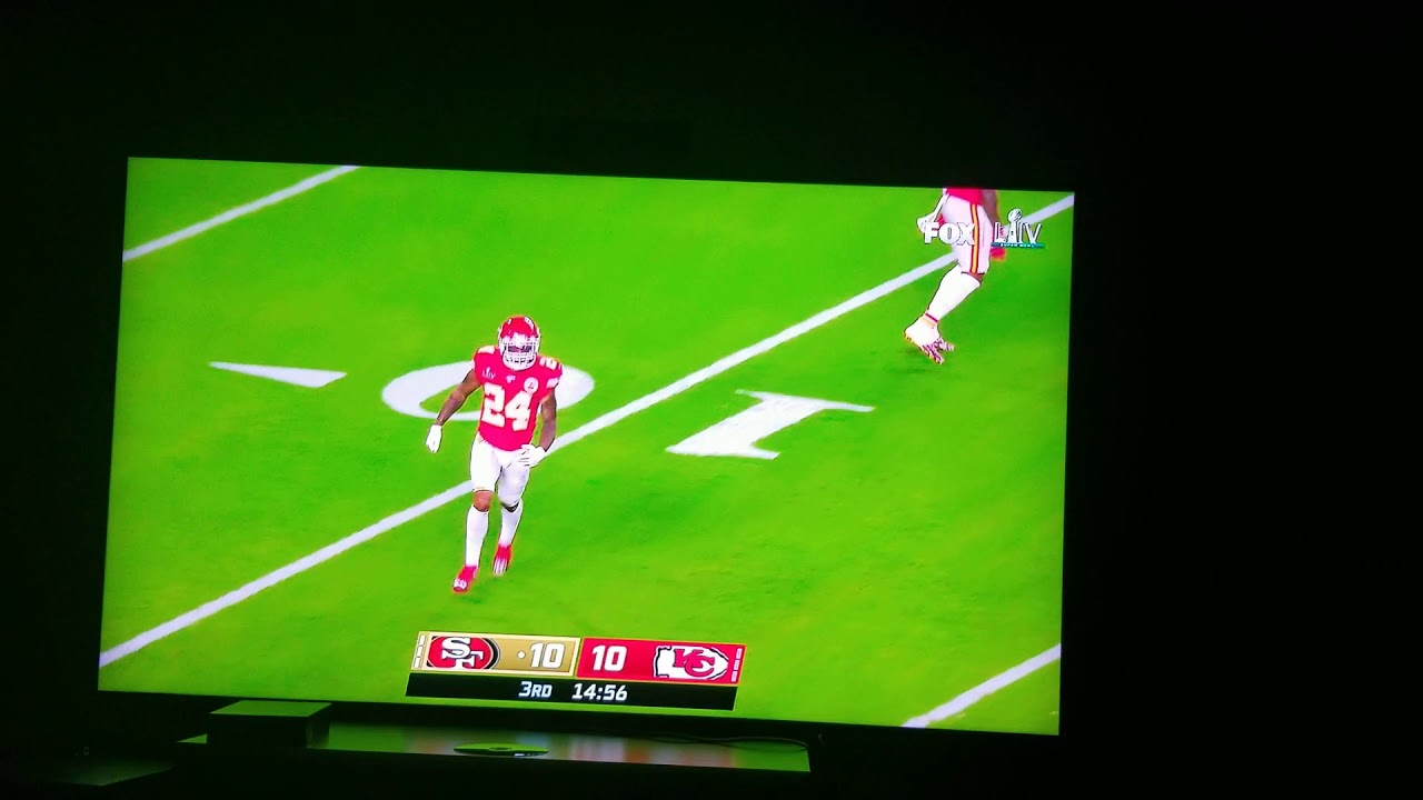 SUPER BOWL ON MY SAMSUNG Q90R TV - YouTube