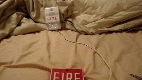 EST Genesis Chime/Strobe Fire Alarm Test