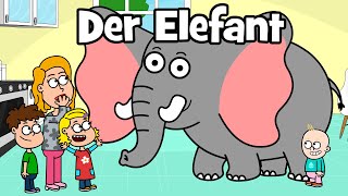 ♪ ♪ Tierlied Urlaub Familie - Bade Song | Der Elefant Song | Hurra Kinderlieder Resimi