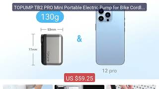TOPUMP TB2 PRO Mini Portable Electric Pump for Bike Cordless Tire ... — Best Deal 2026 | Shop Now!