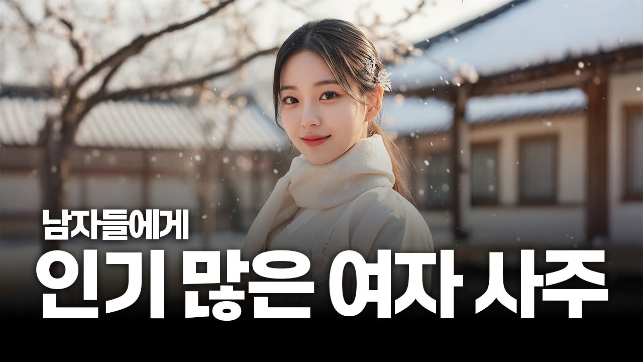 남자들에게 인기 많은 여자 사주