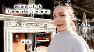 estate & flea market shopping for DECOR + HUGE HAUL! | XO, MaCenna Vlogs