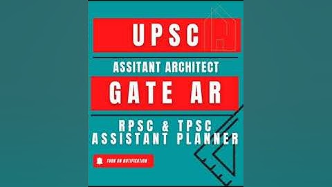UPSC Assistant Architect | GATE AR 2023 | DDA | Architecture & Planning | Part 07 | Paper Solution