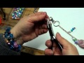 Making Designer Charmstrings for Your Purse; Simple Beaten Wire Clasps