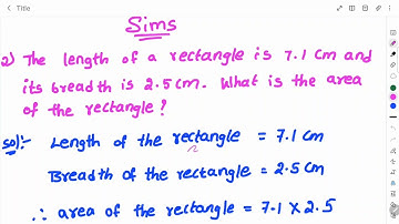 The length of a rectangle is 7.1cm and it