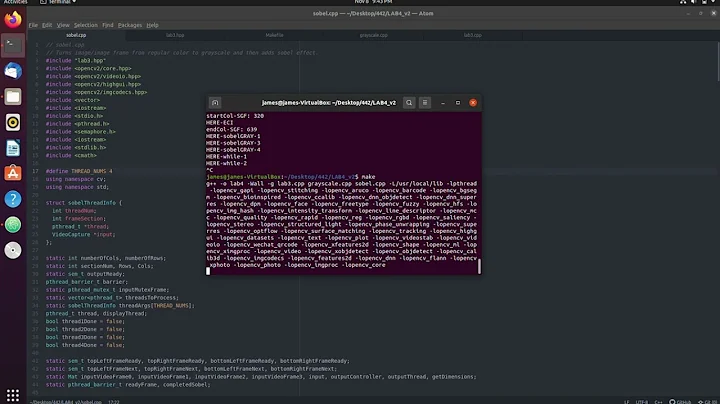 CPE442 LAB4 Multi-threaded Sobel Filter
