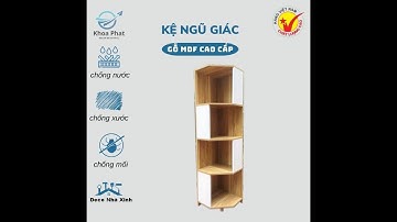 Hướng dẫn Cách lắp kệ gỗ ngũ giác