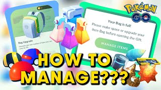 NEVER WORRY about ITEM BAG SPACE again! (ITEM BAG Management in POKEMON GO)