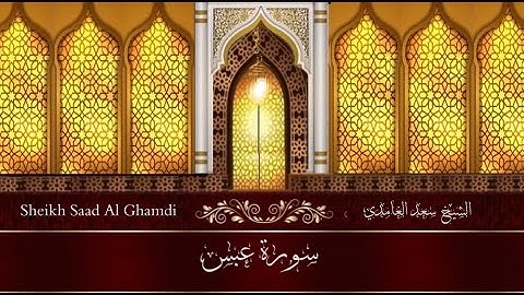 الشيخ سعد الغامدي - سورة عبس | Sheikh Saad Al Ghamdi - Surat Abasa