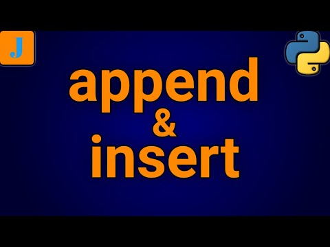 Append and Insert In Python