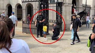 Armed Officers And The Lost Child At The Horse Guards