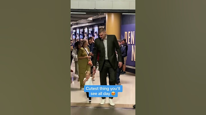 CUTE VIDEO of Jokic walking daughter after Game 4 W☺️
